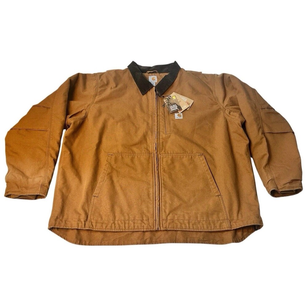 NWT Carhartt Full Swing Armstrong Brown Fleece-Lined Active Jacket Mens Size 2XL